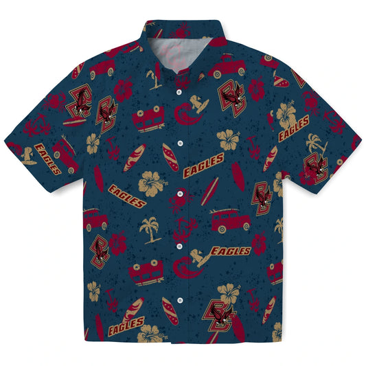 Boston College Eagles Hawaiian Shirt - Beach Vibe | Moonbestprint