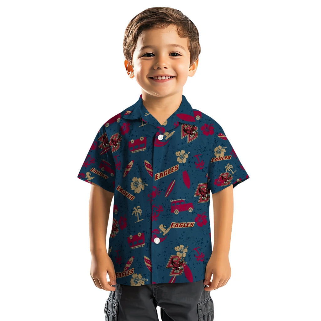 Boston College Eagles Hawaiian Shirt - Beach Vibe | Moonbestprint
