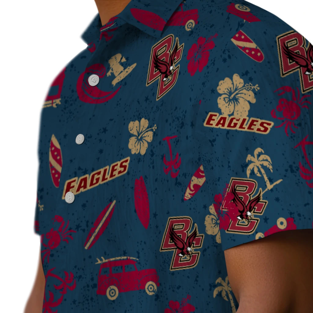 Boston College Eagles Hawaiian Shirt - Beach Vibe | Moonbestprint