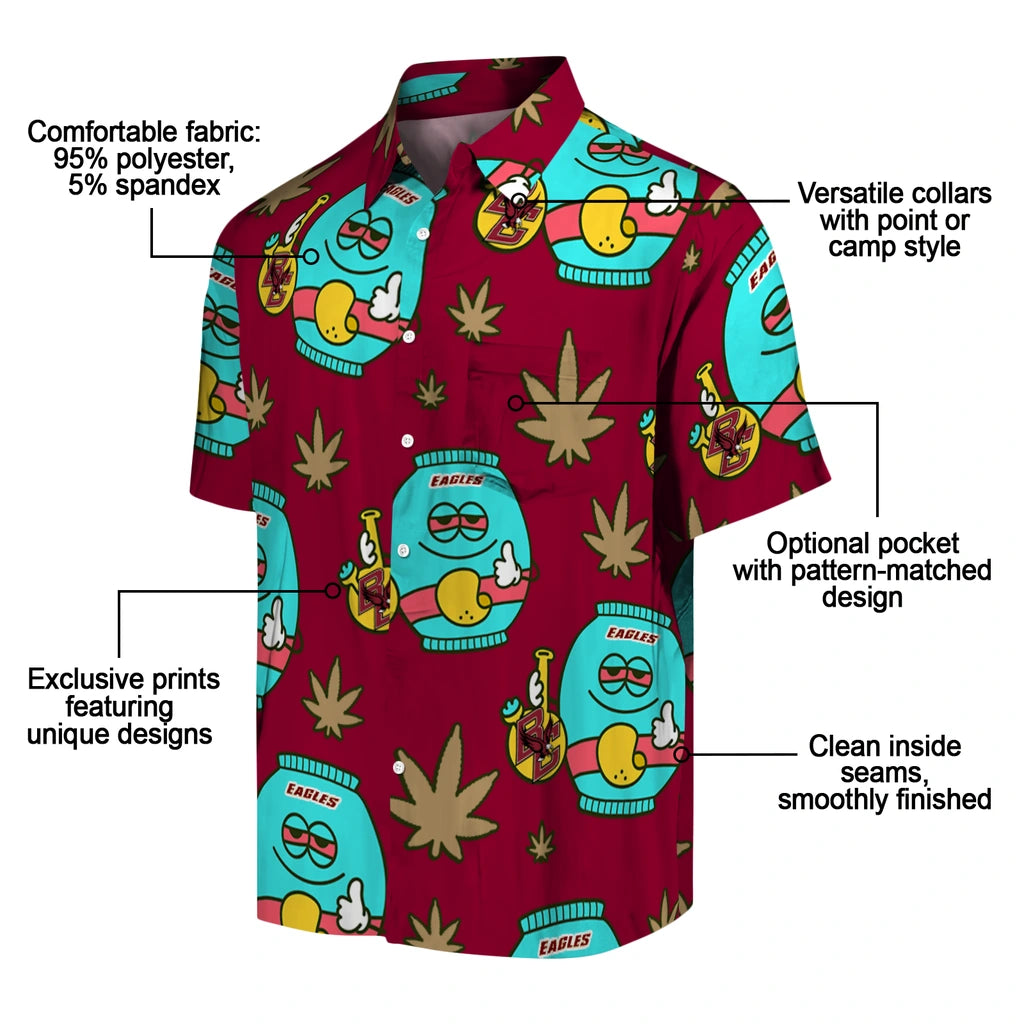 Boston College Eagles Hawaiian Shirt - Chill Vibe | Moonbestprint