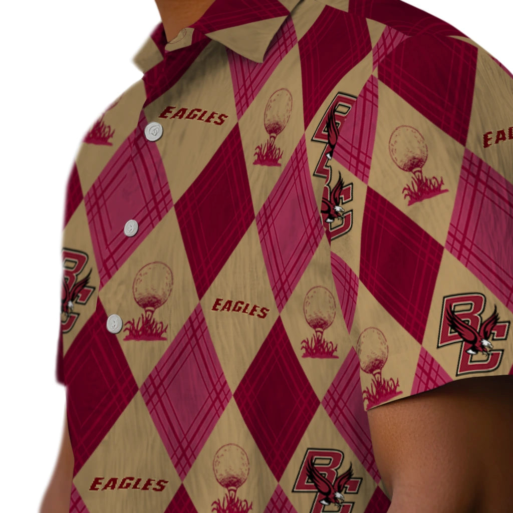 Boston College Eagles Hawaiian Shirt - Golfing Plaid | Moonbestprint