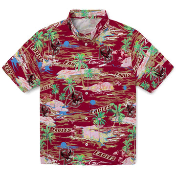 Boston College Eagles Hawaiian Shirt - Hawaii Island | Moonbestprint