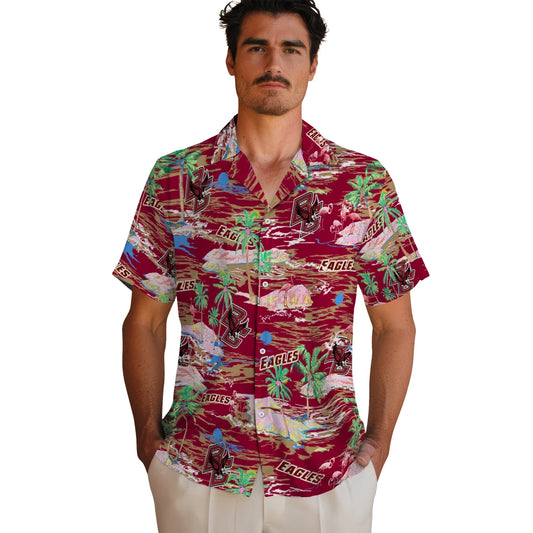 Boston College Eagles Hawaiian Shirt - Hawaii Island | Moonbestprint