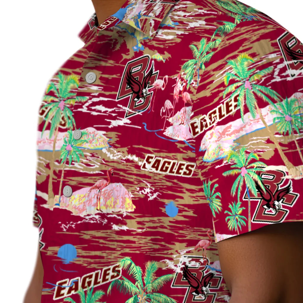 Boston College Eagles Hawaiian Shirt - Hawaii Island | Moonbestprint