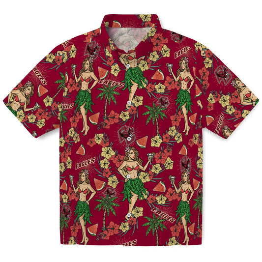Boston College Eagles Hawaiian Shirt - Hawaiian Girls Design | Moonbestprint