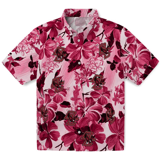 Boston College Eagles Hawaiian Shirt - Hibiscus Arrangement | Moonbestprint