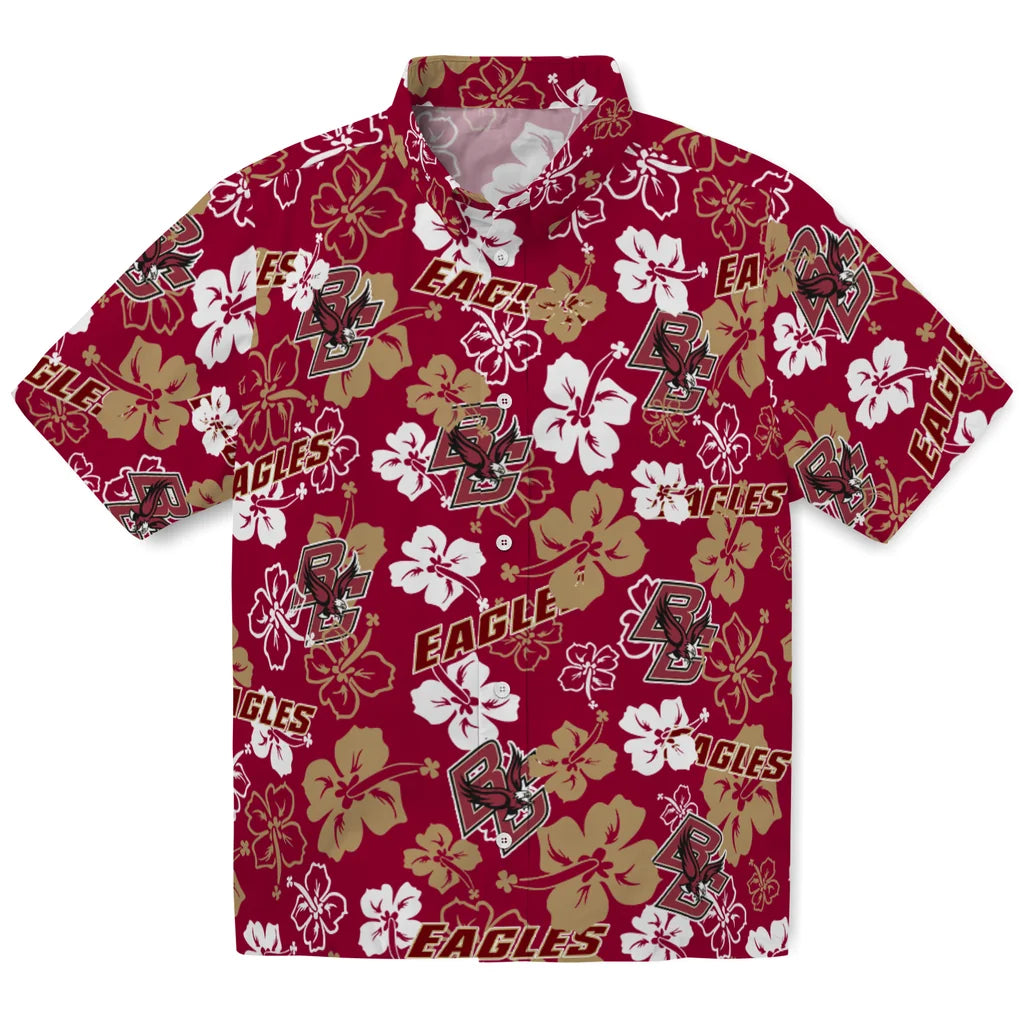 Boston College Eagles Hibiscus Bloom Hawaiian Shirt – Moonbestprint