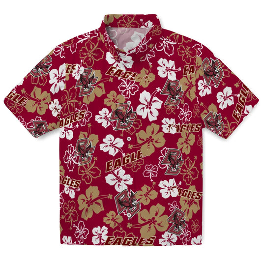 Boston College Eagles Hibiscus Bloom Hawaiian Shirt – Moonbestprint