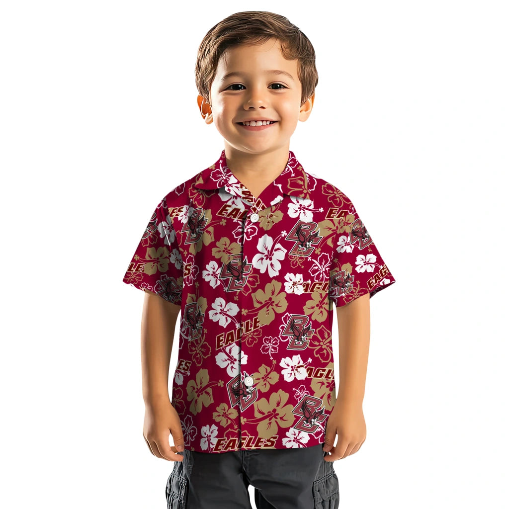 Boston College Eagles Hibiscus Bloom Hawaiian Shirt – Moonbestprint