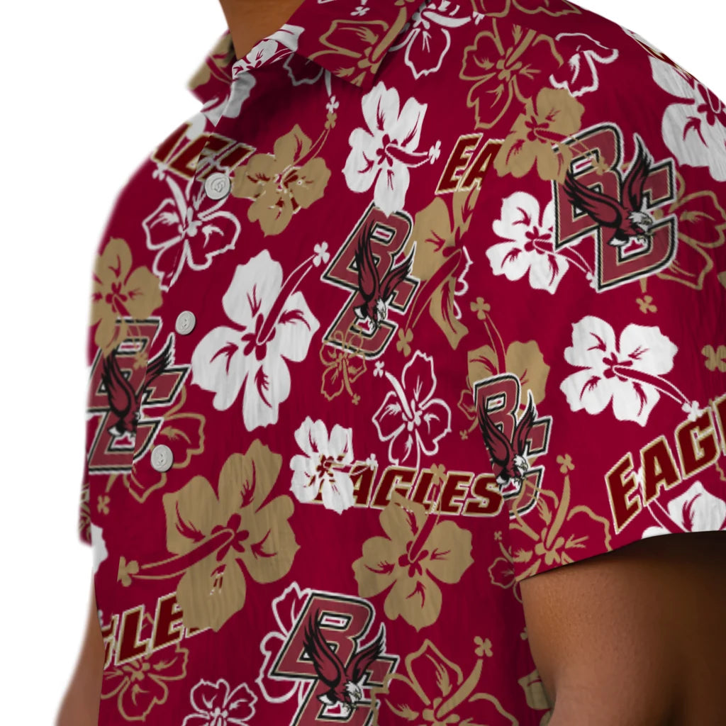 Boston College Eagles Hibiscus Bloom Hawaiian Shirt – Moonbestprint