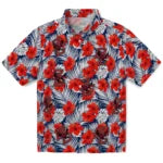 Boston College Eagles Hawaiian Shirt - Hibiscus Fiesta | Moonbestprint