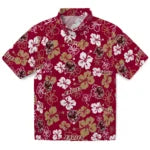 Boston College Eagles Hawaiian Shirt - Hibiscus Flower Design | Moonbestprint