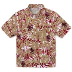 Boston College Eagles Hawaiian Shirt - Hibiscus Overlay | Moonbestprint