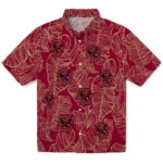 Boston College Eagles Hawaiian Shirt - Leaf Outline | Moonbestprint