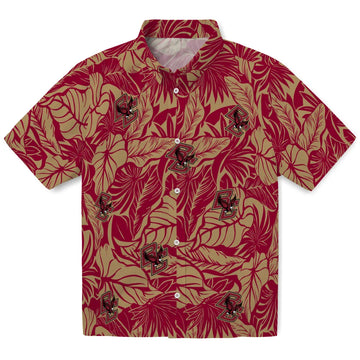 Boston College Eagles Hawaiian Shirt - Monstera Layer | Moonbestprint