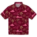 Boston College Eagles Hawaiian Shirt - Palm And Clouds | Moonbestprint
