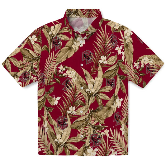 Boston College Eagles Hawaiian Shirt - Palm Leaves | Moonbestprint
