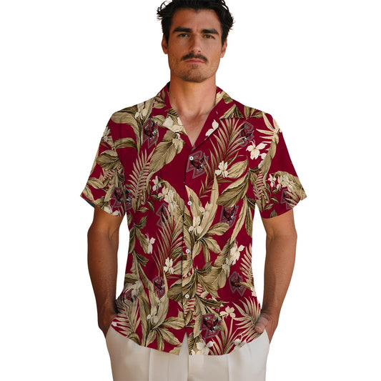 Boston College Eagles Hawaiian Shirt - Palm Leaves | Moonbestprint