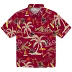 Boston College Eagles Hawaiian Shirt - Palm Tree Island | Moonbestprint