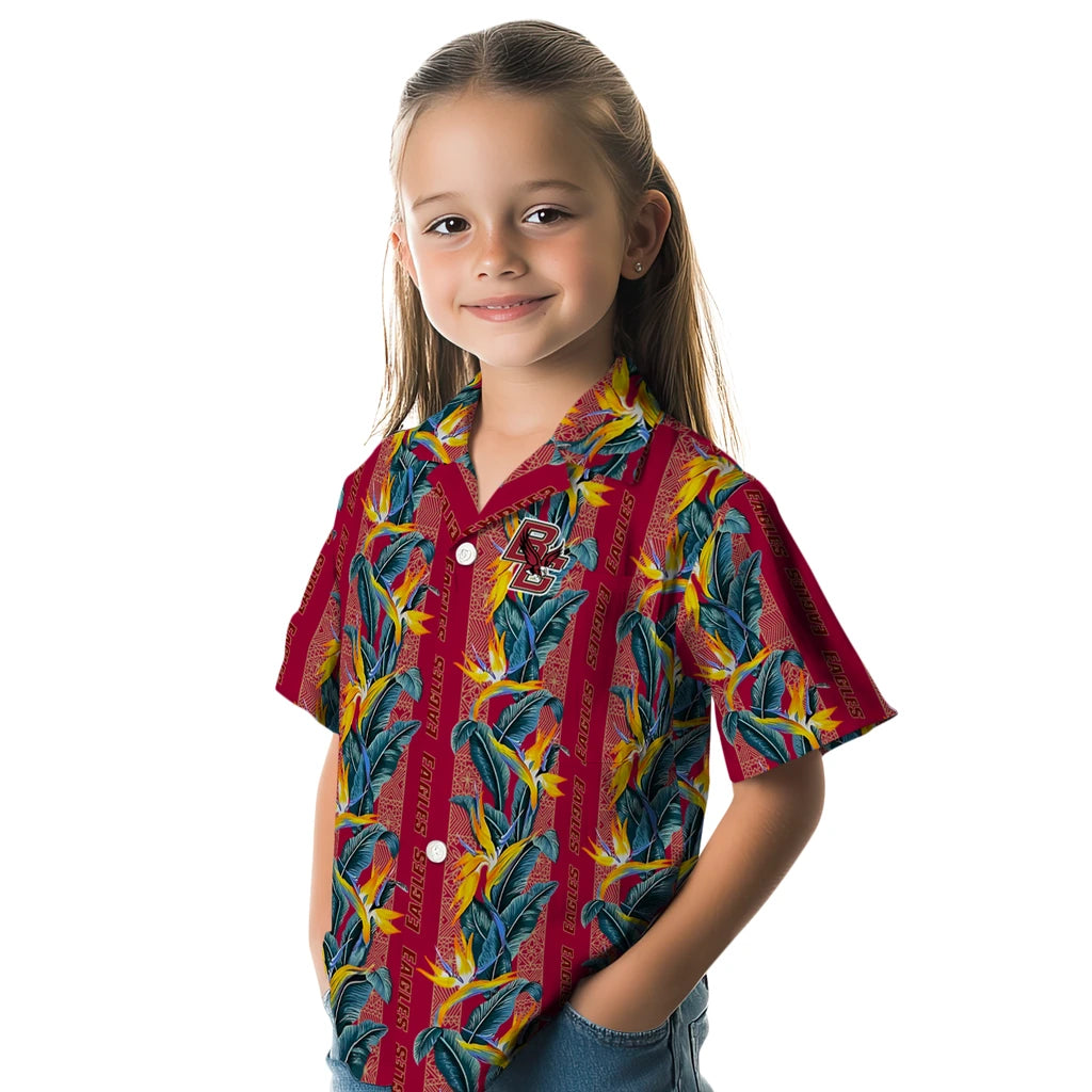 Boston College Eagles Hawaiian Shirt - Paradise Vines | Moonbestprint