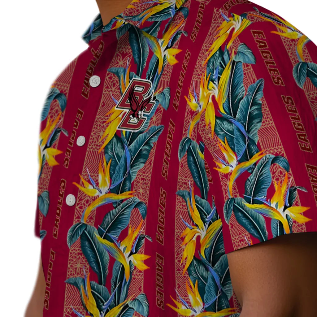 Boston College Eagles Hawaiian Shirt - Paradise Vines | Moonbestprint
