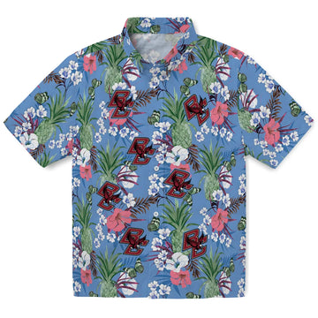 Boston College Eagles Hawaiian Shirt - Pineapple Bouquet | Moonbestprint