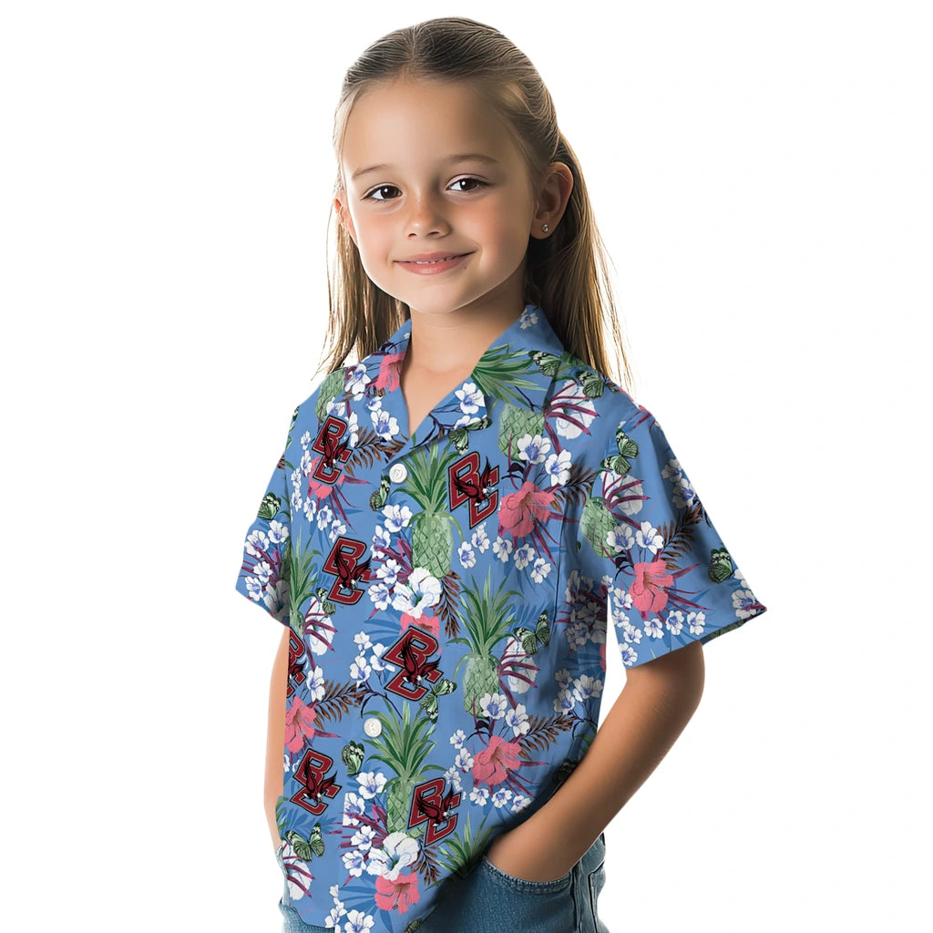 Boston College Eagles Hawaiian Shirt - Pineapple Bouquet | Moonbestprint