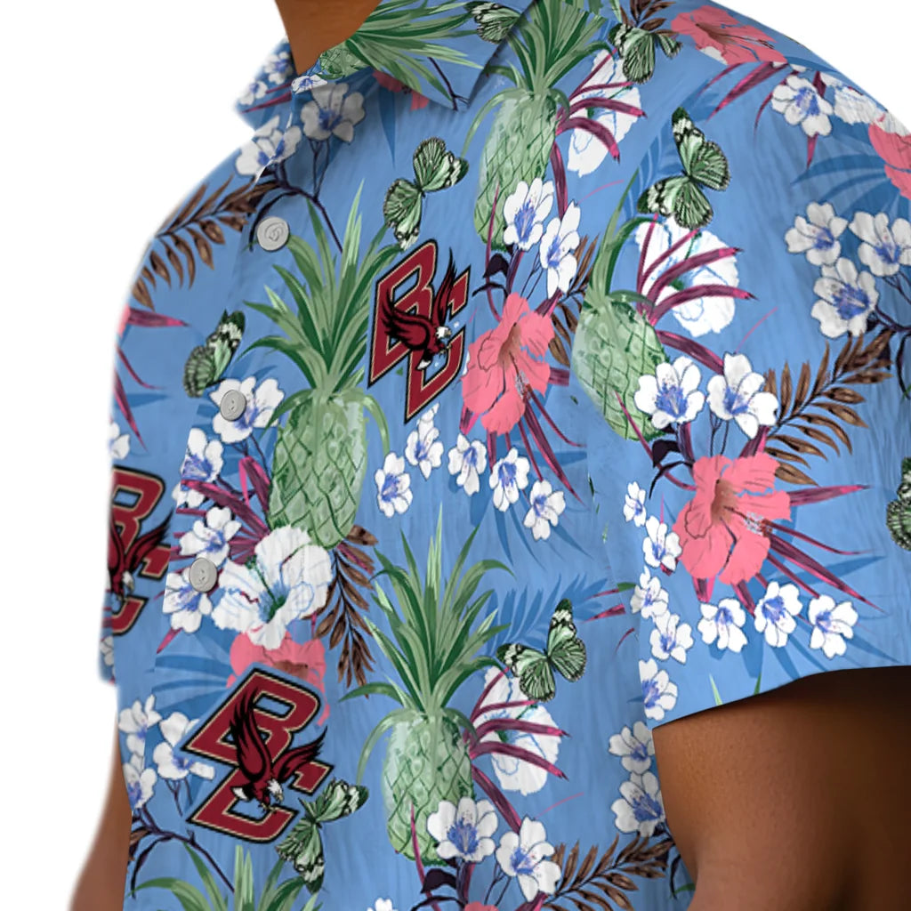 Boston College Eagles Hawaiian Shirt - Pineapple Bouquet | Moonbestprint
