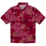 Boston College Eagles Hawaiian Shirt - Wave Palm | Moonbestprint