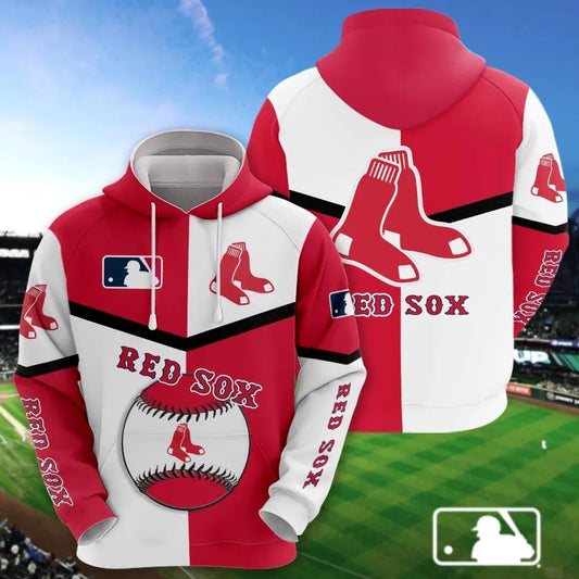Boston Red Sox 3D MLB All Over Print Hoodie -Moonbestprint