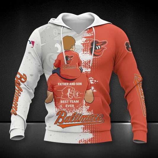 Boston Red Sox Dad And Son MLB All Over Print Hoodie -Moonbestprint