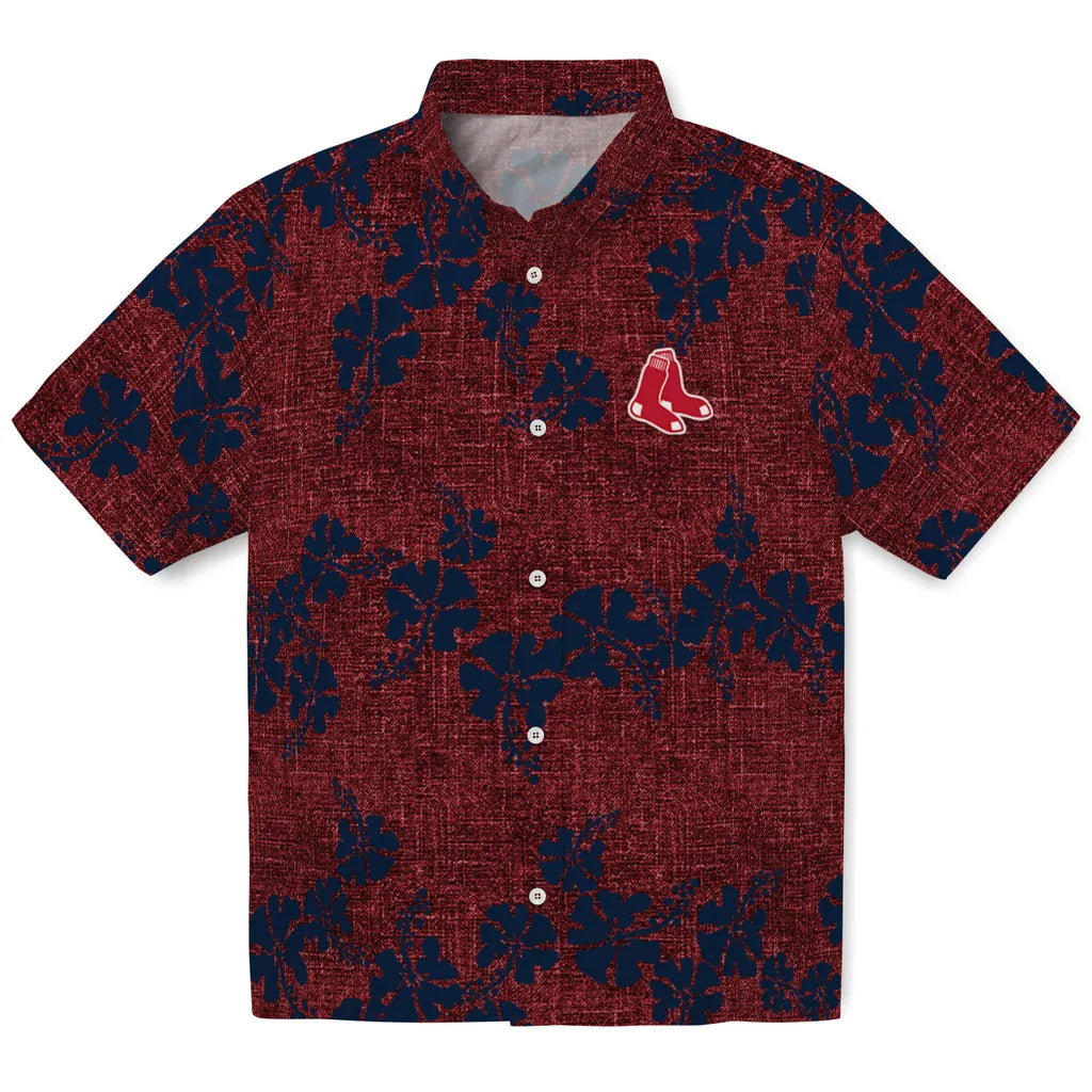 Boston Red Sox Hawaiian Shirt - 50th State Flower | Moonbestprint