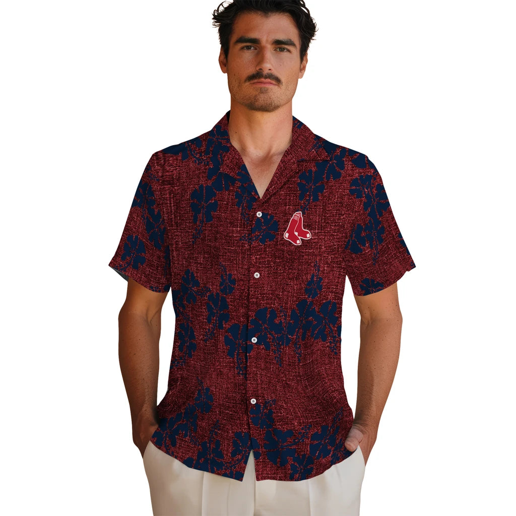 Boston Red Sox Hawaiian Shirt - 50th State Flower | Moonbestprint