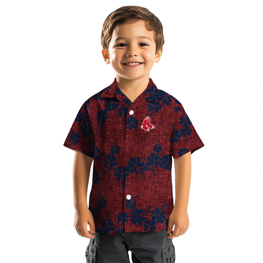 Boston Red Sox Hawaiian Shirt - 50th State Flower | Moonbestprint