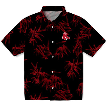 Boston Red Sox Hawaiian Shirt - Bamboo Branches | Moonbestprint
