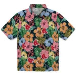 Boston Red Sox Hawaiian Shirt - Brilliant Hibiscus Garden | Moonbestprint