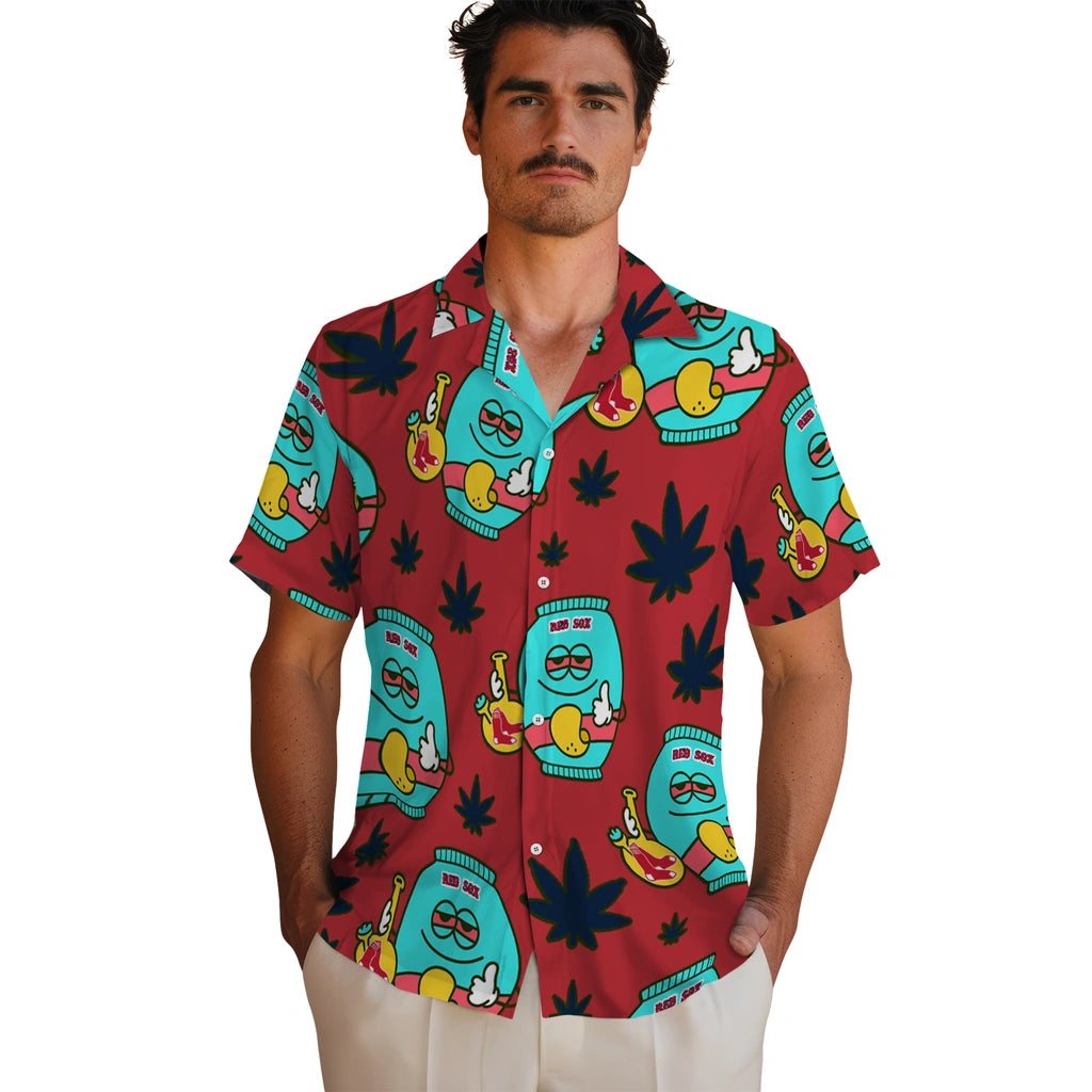 Boston Red Sox Hawaiian Shirt - Chill Vibe | Moonbestprint