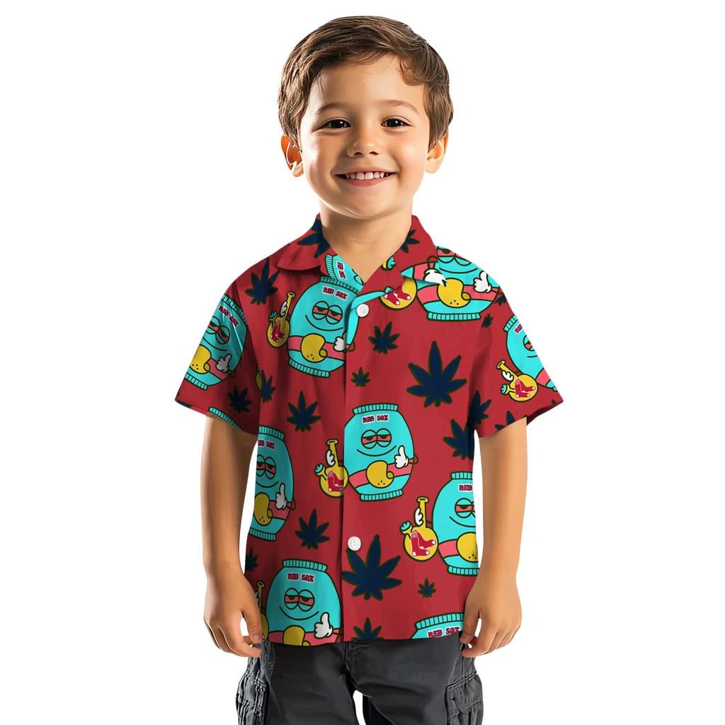 Boston Red Sox Hawaiian Shirt - Chill Vibe | Moonbestprint