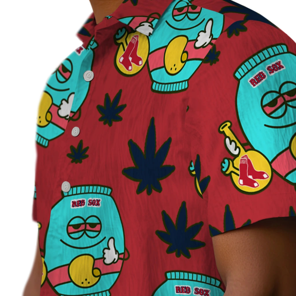 Boston Red Sox Hawaiian Shirt - Chill Vibe | Moonbestprint