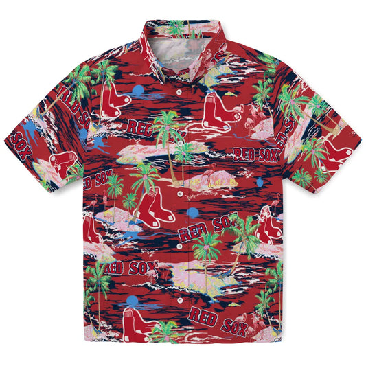 Boston Sox Flamingo Retreat 2026 Hawaiian Shirt – Moonbestprint