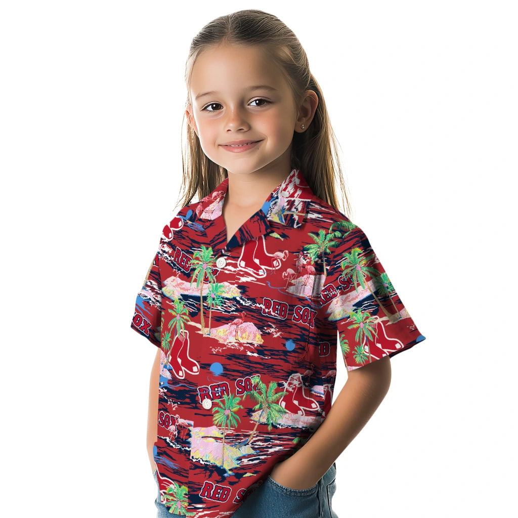 Boston Sox Flamingo Retreat 2026 Hawaiian Shirt – Moonbestprint
