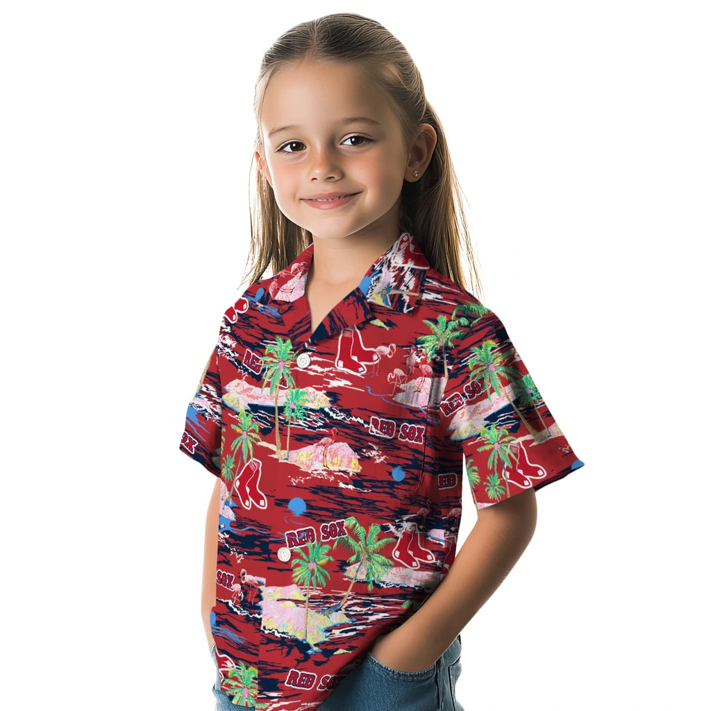 Boston Red Sox Hawaiian Shirt - Hawaii Island | Moonbestprint
