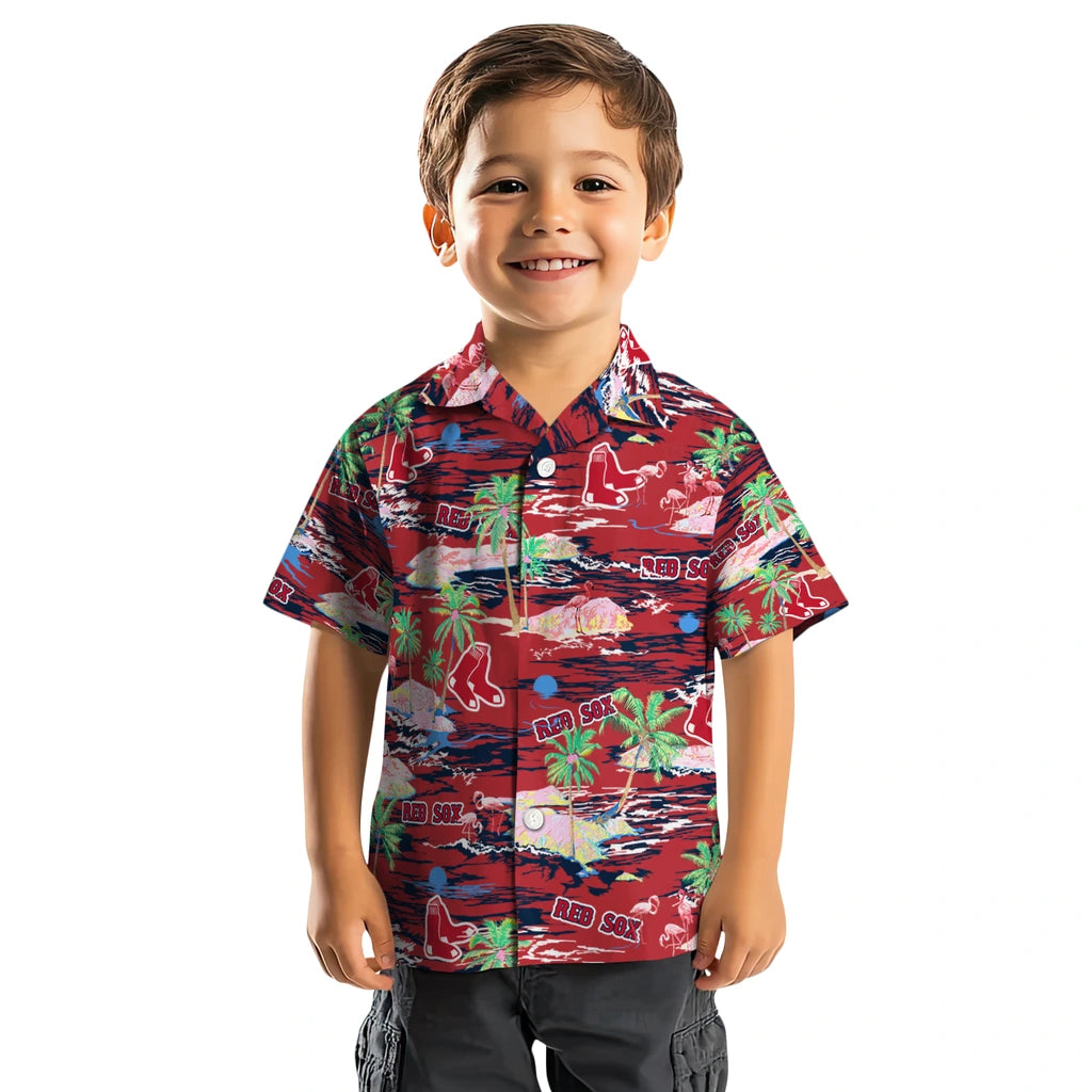 Boston Red Sox Hawaiian Shirt - Hawaii Island | Moonbestprint