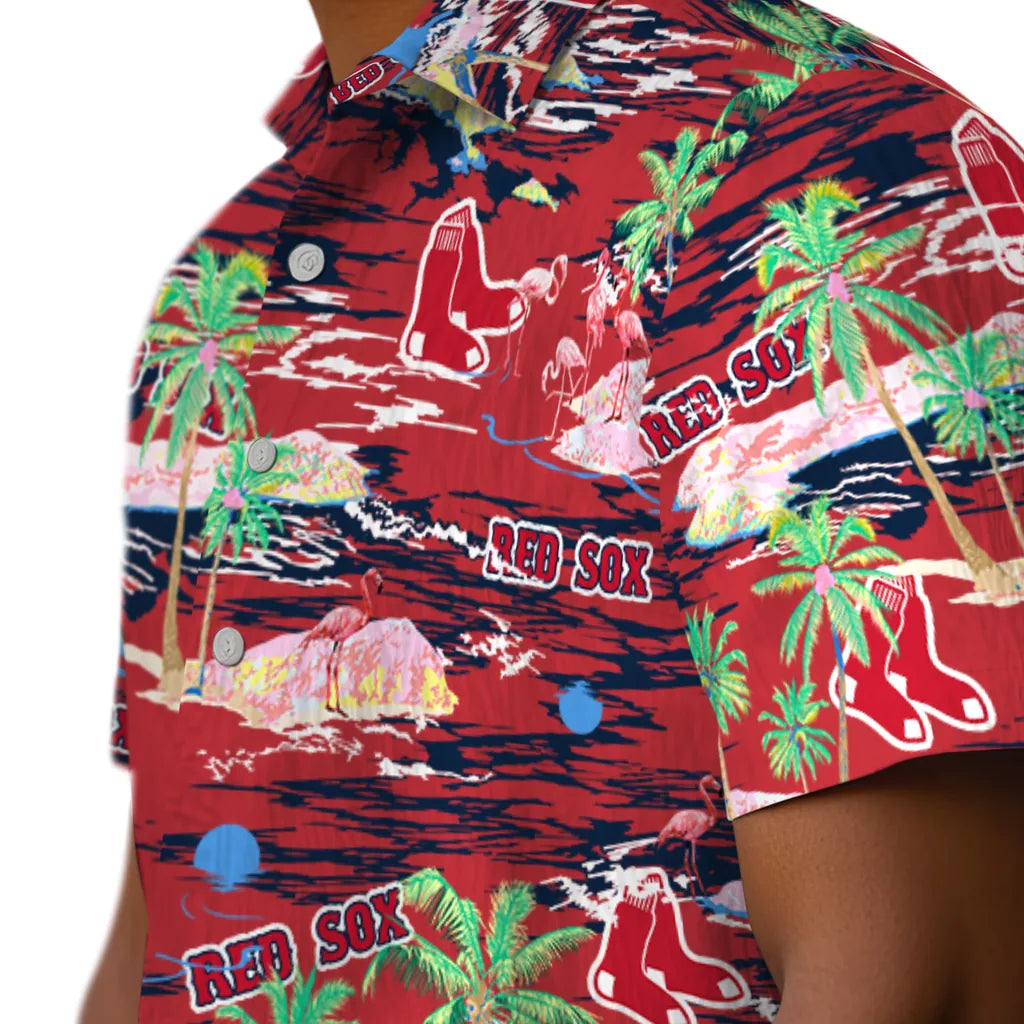Boston Red Sox Hawaiian Shirt - Hawaii Island | Moonbestprint
