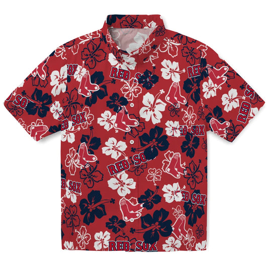 Boston Sox Hibiscus Bloom Hawaiian Shirt – Moonbestprint