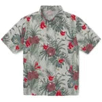 Boston Red Sox Hawaiian Shirt - Hibiscus Designs | Moonbestprint