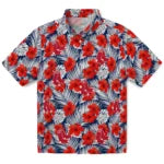Boston Red Sox Hawaiian Shirt - Hibiscus Fiesta | Moonbestprint