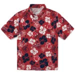 Boston Red Sox Hawaiian Shirt - Hibiscus Flower Design | Moonbestprint