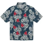 Boston Red Sox Hawaiian Shirt - Hibiscus Flowers | Moonbestprint