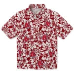 Boston Red Sox Hawaiian Shirt - Hibiscus Motif | Moonbestprint